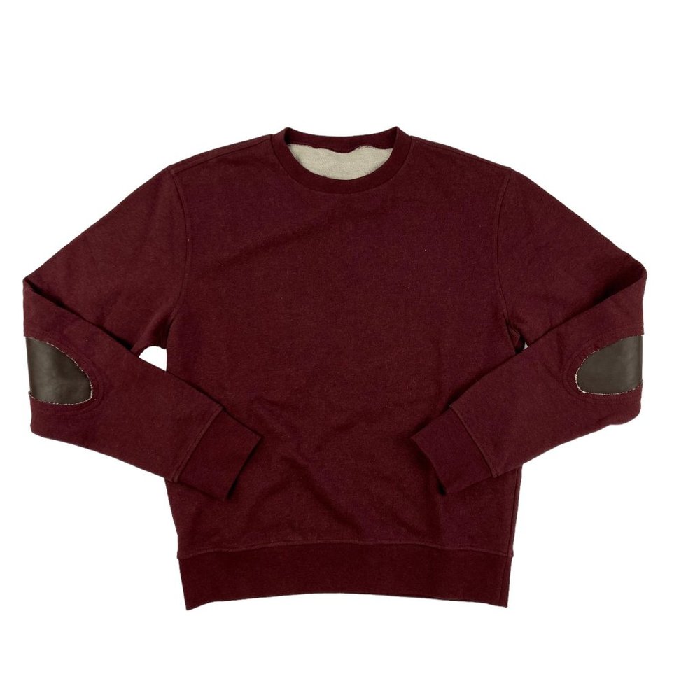 $725 Retail - Worn Once Margiela Leather Patch Sweatshirt